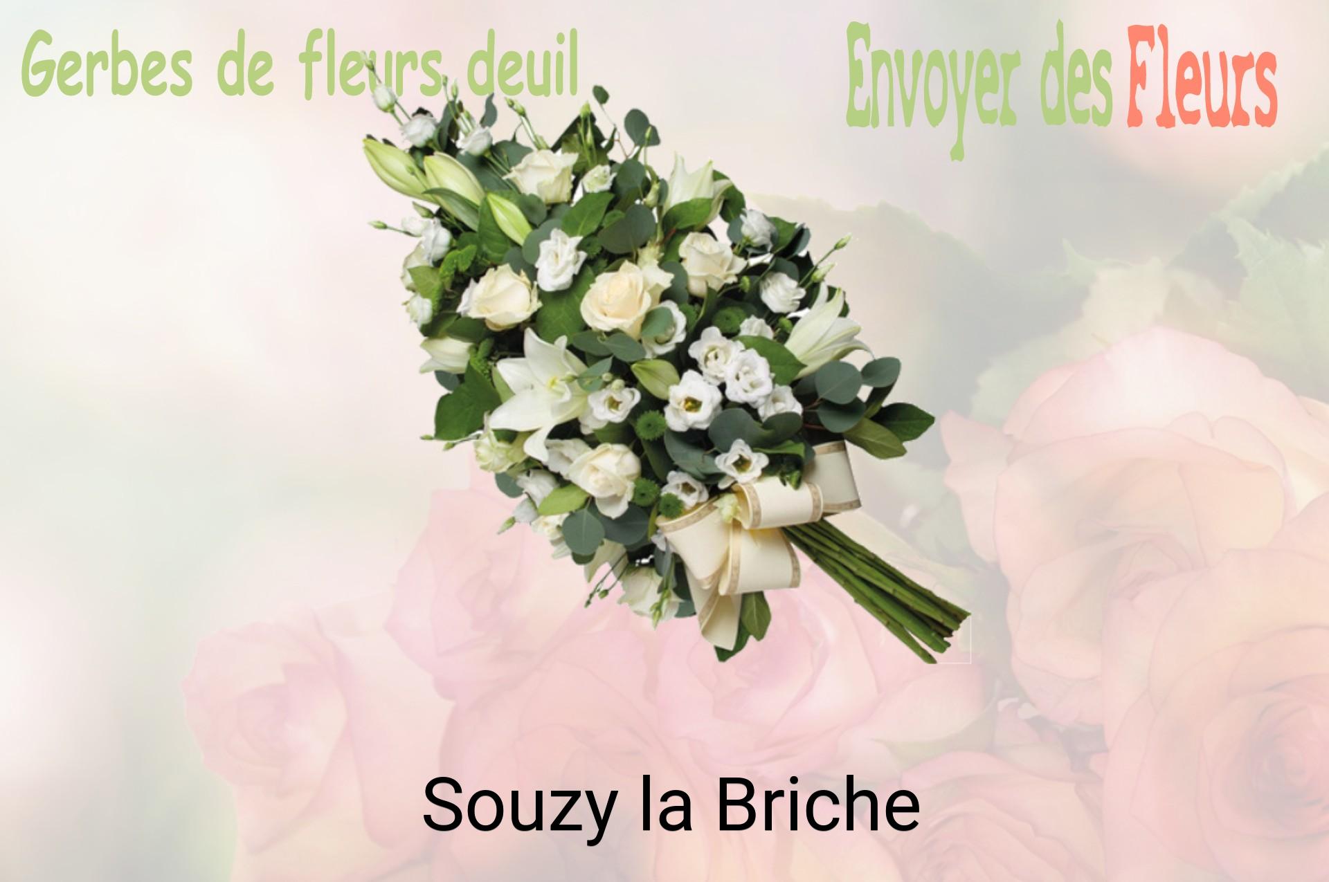 Gerbe de fleurs de deuil livrée à Souzy-la-Briche